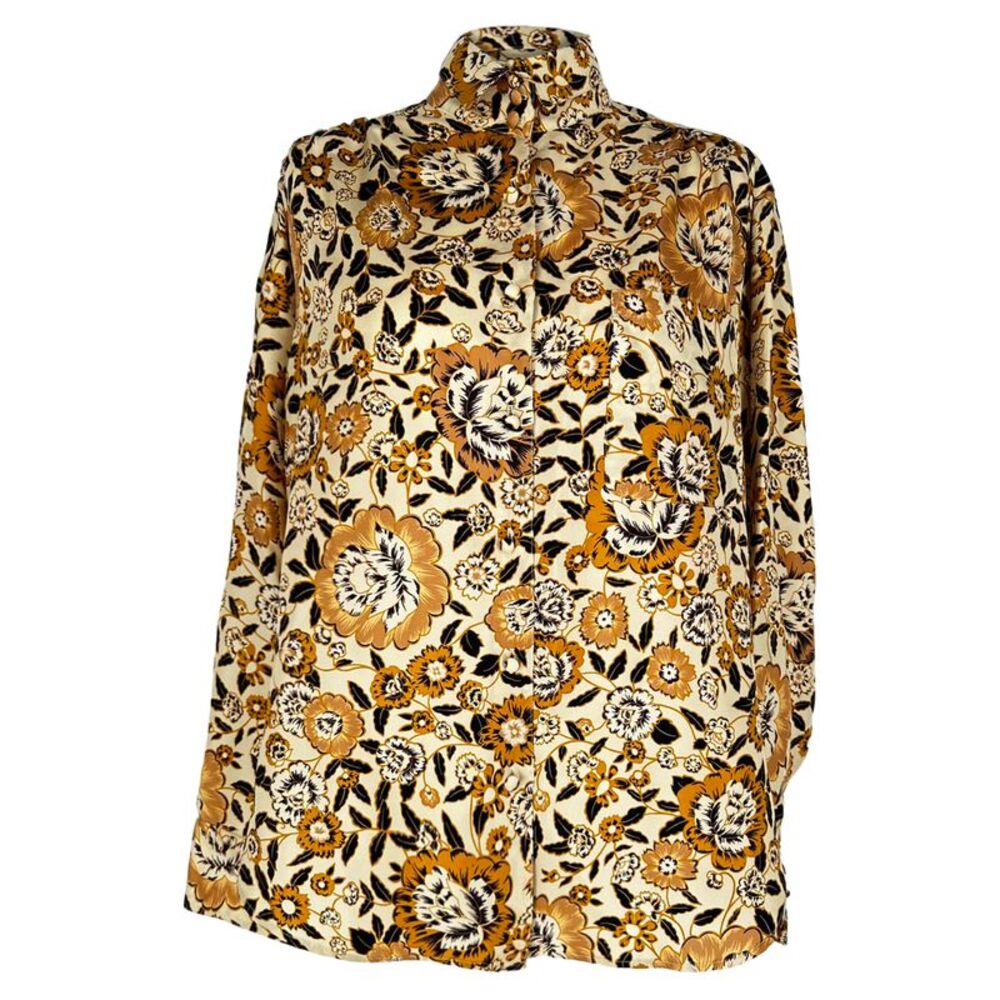 Etro Abstract Print Blouse in Multicolor Silk